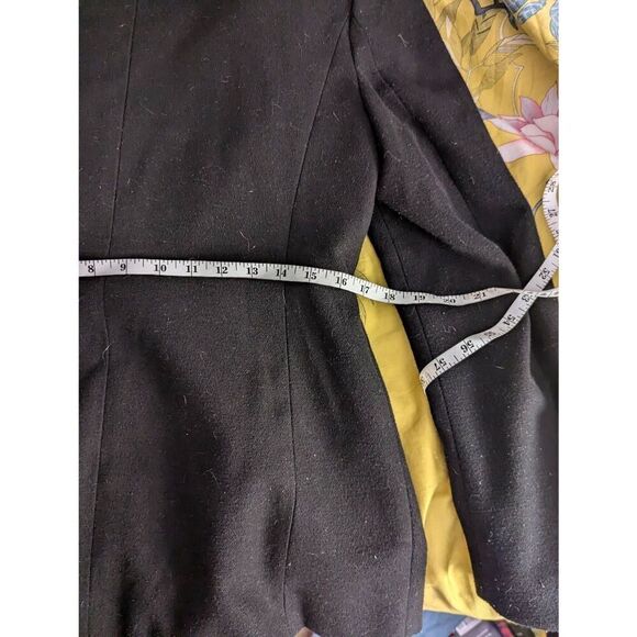 Vintage Aishty Women’s Medium Black Single Button Blazer Jacket Coat - Picture 5 of 8